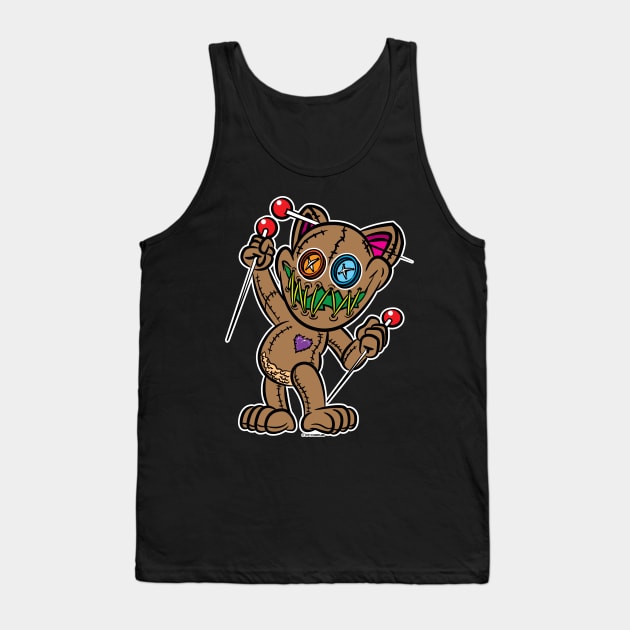 VooDoo Kitty Cat Doll possessed Tank Top by eShirtLabs